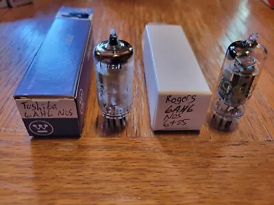 (2) Toshiba/Rogers NOS 6AH6 Vacuum Tubes Tested • $10