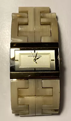 Michael Kors MK-4156 Faux Bone Wrist Watch Not Tested For Parts Or Repair • $3.99