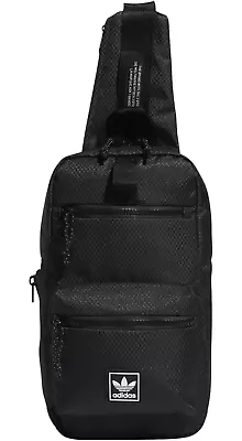 Adidas Utility Sling 2.0 Unisex Crossbody Travel Festival Gym Bag Black FZ7212 • $55