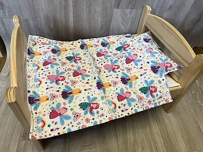 Baby Dolls Blanket Ikea Bedding Set Pram Annabelle Born Handmade 43cm Fairy 36 • £14.99