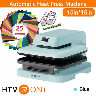 15x15  Auto Heat Press Machine Digital Transfer Sublimation Printer For T-Shirt  • $261.79