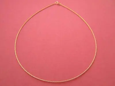 Real 10K Gold Omega Necklace Chain Made In Italy • $99.99