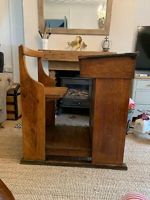 £370 • Buy Antique School Desk.old Wooden Teachers Desk.very Rare.