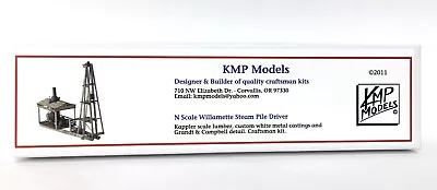 N Scale Pile Driver Model Railroad Craftsman Kit WM Cast.Logging Lumber • $63