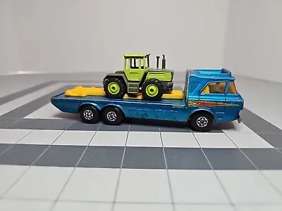 Vintage Matchbox Super Kings K-21 Tractor Transporter 1974 • $24.99