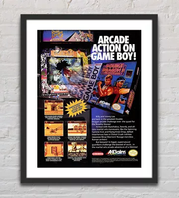 Double Dragon 3 The Arcade Game Boy Glossy Promo Ad Poster Unframed G3366 • $14.98