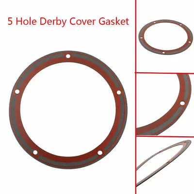 $11.98 • Buy 5 Hole Derby Cover Gasket Fit For Harley Twin Cam Electra Glide Dyna 1999-2016