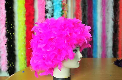 Wig Hot Pink Chandelle Feather Wig Raven Swan Coque Halloween Bird Costume Wig • $19.99