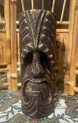 Vintage MCM Handcarved Tiki Candle Unburned Retro Tiki Bar Decor Collectible • $20