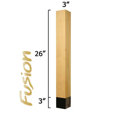 $149.99 • Buy OSBORNE WOOD PRODUCTS 1008HM-CHR 29 X 3 Weston Fusion Table Leg In Hard Maple