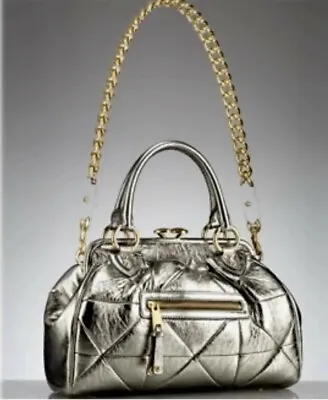 Authentic Marc Jacobs Large Stam Bag Metalic Gold 2023 Y2K Trend $1495.00 • $322.85