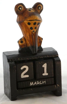 £4.99 • Buy Frog Perpetual Calendar B. TO CLEAR