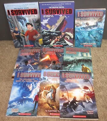 Lot Of 9 -  I SURVIVED ... Books By Lauren Tarshis - Historical • $21.99