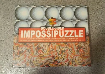 Double-sided Impossipuzzle Jigsaw Puzzle Golf Balls & Tees New/sealed 550 Piece • £15.99