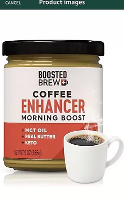 BOOSTED BREW Keto Coffee Enhancer W/ MCT OIL  Coffee Creamer 9 Oz ~ Original • $9.99