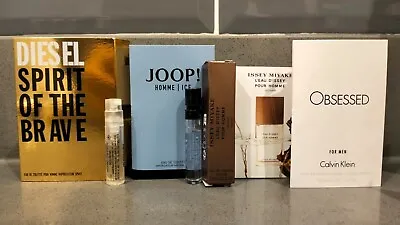 4 X Mens Perfume Samples Diesel Joop Ice CK Obsessed & Issey Miyake Sprays • £6.70