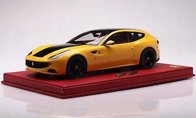 Ferrari FF 2012 Yellow/Black Diecast Model Car Toy 1:18 Scale Collectible BBR • $1949.99