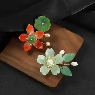 Vintage Handmade Flower Brooch Elegant Corsage Luxury Pearl Pin Accessories • $5.58