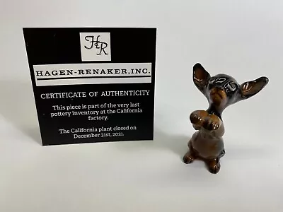 Hagen Renaker #816 1524 Chihuahua Black NOS Last Of The Factory Stock Free Ship • $9.99