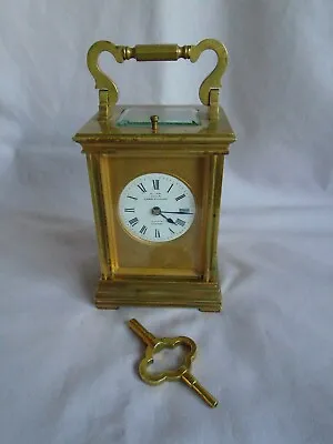 French Masked Dial Striking Repeater  Carriage Clock In Gwo + Key Serviced • $559.51