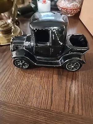 Vintage McCoy Model A Truck Car High Glaze Black Planter • $15