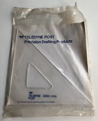 Vintage TELEDYNE POST Triangle 38DC-406 Cast Acrylic 45 Angle 6  Pro Grade USA • $34.99