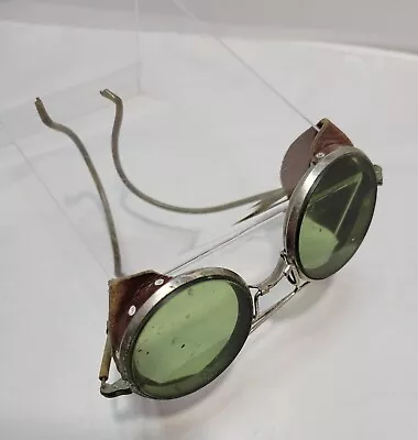 Antique 1920s Welders Goggles W/Leather • $24