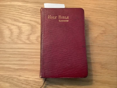 BEAUTIFUL Eyre & Spottiswoode Illustrated Holy Bible Inscribed 1921 • £5.99