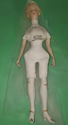 Kathy Redmond Charlotte Bridal Belles Porcelain Doll 14” Autographed UFDC 1998 • $44