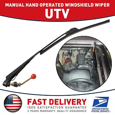 Manual Hand Operated Windshield Wiper Universal For Kawasaki Mule /Teyrx Polaris • $10.88