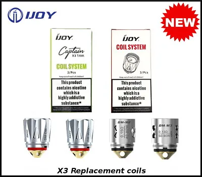 Ijoy Captain X3 C1 C2 C3 & X3 C1s X3 Mesh Coils - 100% Authentic - Uk Stock • £7.25