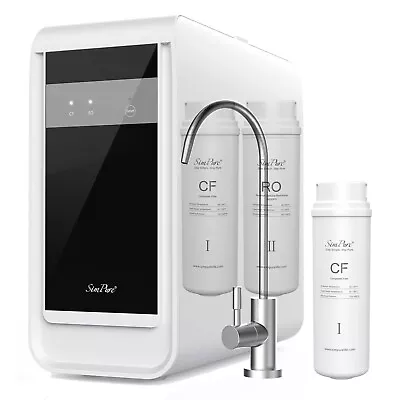 SimPure 600GPD 7-Stage Reverse Osmosis Tankless Under Sink Water Filter System • $249.99