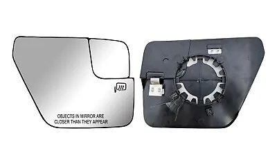 Passenger Right Side Mirror Glass Heated With Plate Fold For 21 To 24 Ford F-150 • $20.99