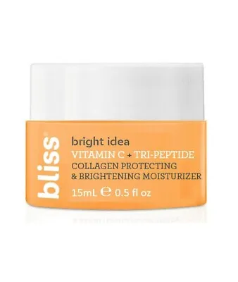 NEW Bliss Bright Idea Vitamin C & Tri-Peptide Collagen Protecting  0.5 Oz • $9.99