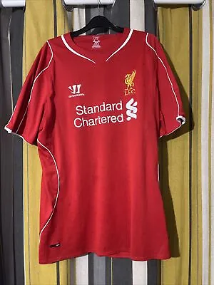 Liverpool Fc 2014-15 Warrior Home Red Football Jersey Shirt Mens Size Xl • £11.99