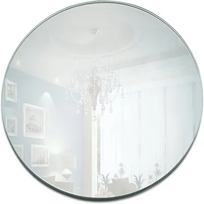 Round Acrylic Mirror Tray 8inch Circle Mirror Plate Decor Accessory • £5.88