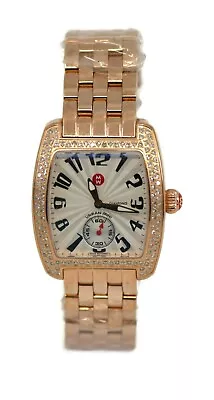 Michele Mini Urban Diamond Rose Gold Steel Watch MW02A01B5001 • $1195