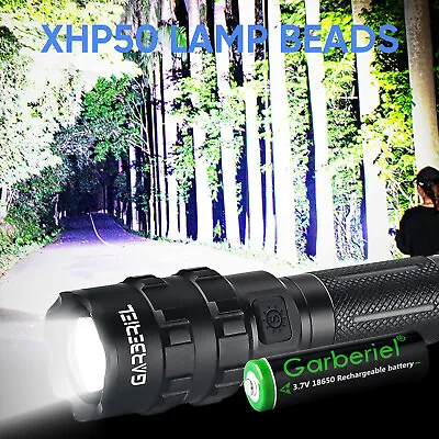500000LM Super-Bright Tactical LED Flashlight Torch With Rechargeable Battery • $14.95