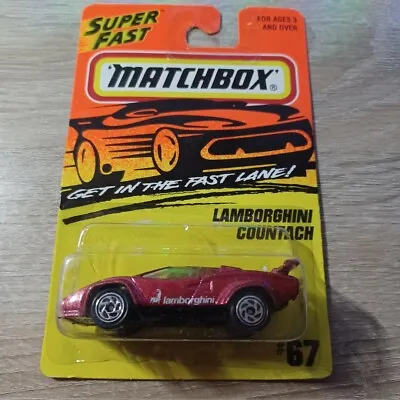 Matchbox 1/64 Diecast Superfast Red Lamborghini Countach • $4.80