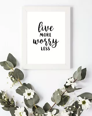 £3.75 • Buy Typography Print A4 Motivational Quote Gift Home Bedroom Wall Decor Love