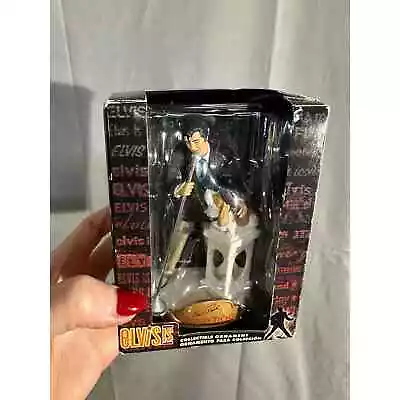 Vintage Elvis Presley Hound Dog Christmas Ornament Trevco 4.5  In Box • $19.99