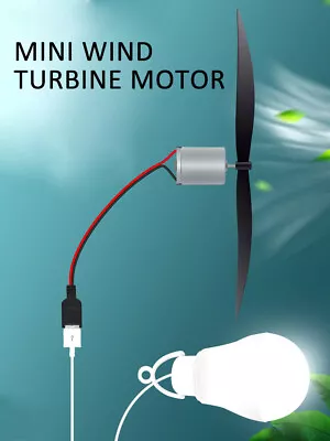 Micro Wind Turbines Generator Motor Blades DIY Project Kit Science Teaching Tool • $8.93