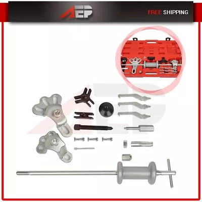 New Slide Hammer Dent Puller Tool Kit Wrench Adapter Axle Bearing Hub Auto Tools • $50.63