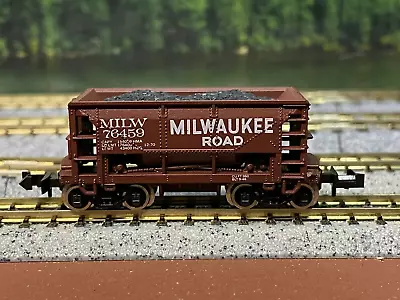 N Scale - Atlas 3206 Milwaukee Road 70 Ton Ore Car MILW 76459 N5642 • $16.99