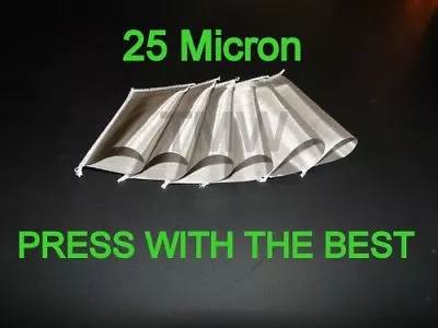 6 Pk. - 25 Micron Stainless Steel Squish Bags 2  X 4  Rosn Tech Pre Press  • $18.99