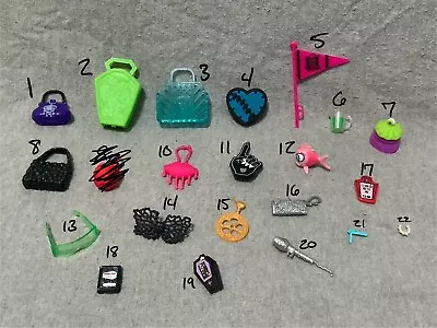 Monster High Doll Parts - Purses Glasses Accessories & More - PICK ANY 3 • $9.99