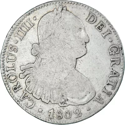 [#1066575] Coin Spain Charles IV 8 Reales 1802 Mexico FT VF(20-25) Silve • £139