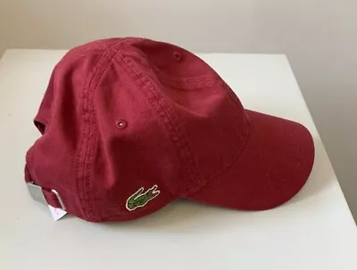 Men's LACOSTE Red Baseball Cap - CG W72 • £8.99