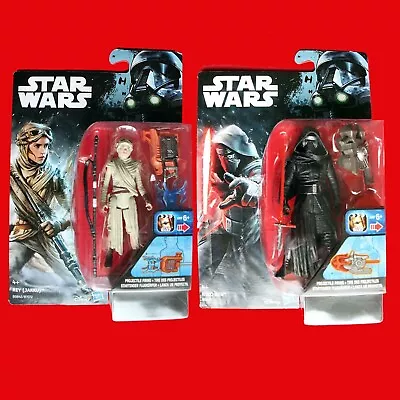 Star Wars  Action Figures Kylo Ren And Rey + Bonus  The Force Awakens  DVD • £17