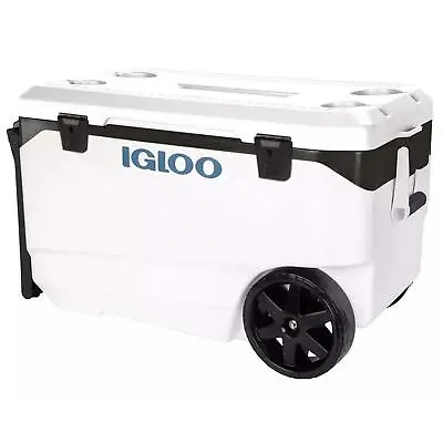 Igloo Maxcold Cool Box 85l Latitude 90 Roller Wheeled Food Drink Ice Cooler • £1209.95